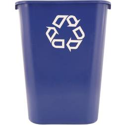 Rubbermaid Large Deskside Recycle Container, Rectangular, Plastic, 10.3