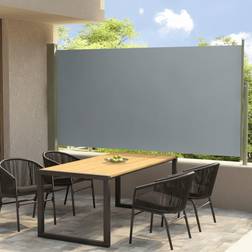 vidaXL sammenrullelig sidemarkise terrassen grå 300x160cm