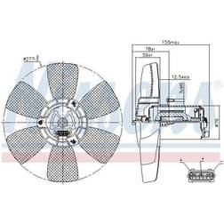 Audi Ventilator, motorkøling NISSENS 85679