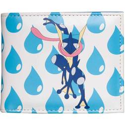 Pokémon Greninja with All-over Print Bi-fold Wallet - White/Blue