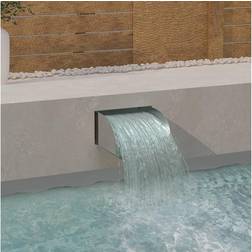 vidaXL Waterval 30x34x14 cm Roestvrij Staal 304