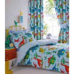 Kids Club Collection Dinosaurs Bed Duvet Cover & Pillowcase Set 135x200cm