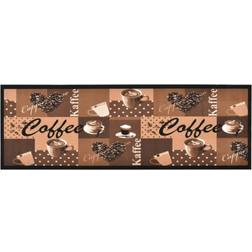 vidaXL vaskbar køkkenmåtte 60x300 kaffedesign Brun, Multifarve cm