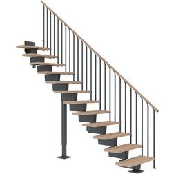 Dolle Dubai Ligeløb Antracit 7016-CLASSIC III Hvidolieret 255-315 cm