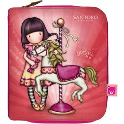 Safta Cartera Gorjuss Carousel Salmón