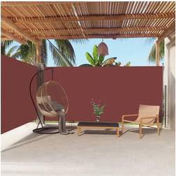 vidaXL Tenda Da Sole Laterale Retrattile Marrone 180x600 cm