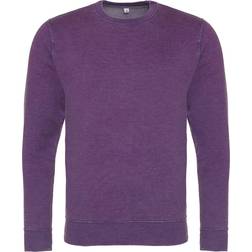AWDis Herren Langarm-Sweatshirt im Gewaschenen Look