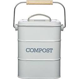 KitchenCraft Nostalgia French Grey Compost Bin