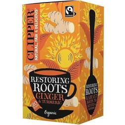 Clipper Restoring Roots Organic Ginger & Turmeric 20 påsar 30g 20st