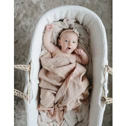 Mushie Muslin Swaddle Blanket Organic Cotton (Pale Taupe)