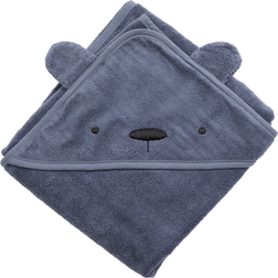 Sebra Badcape Milo The Bear, Bamble Blue