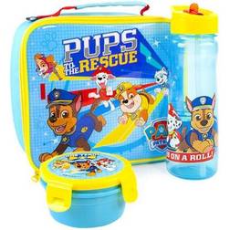 Paw Patrol Childrens/Kids Rescue Pups Juego de bolsa de almuerzo (Paquete de 3) Azul/Amarillo/Varios colores