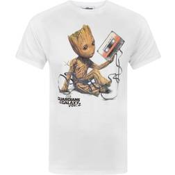 Guardians Of The Galaxy Mens Vol Groot Tape T-Shirt