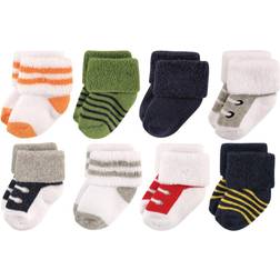 Luvable Friends Socks, 8-Pack, 0-12 Athletic 6-12