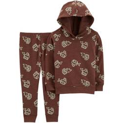 Carter's Baby's Construction Hoodie & Pant 2-pcs Set - Brown