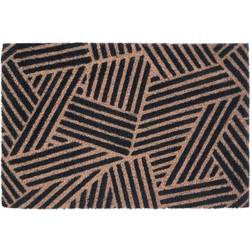 Premier Housewares Edited Stripes Doormat Blue, Natural