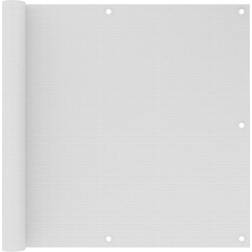 vidaXL Paravento da Balcone Bianco 90x500 cm in HDPE