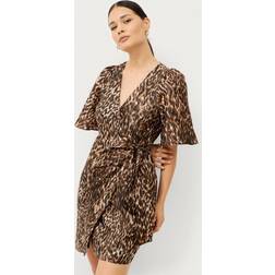 mbyM Philina Kleid - Creme/Karamell/Schwarz