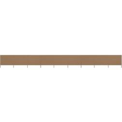 vidaXL 9-panels læsejl 1200x120 stof gråbrun