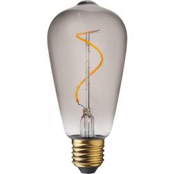 Humble Swirl Bulb ST64 5V Smoked Glass