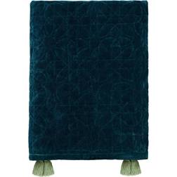 William Morris & Co Honeysuckle Tulip Quilted Blankets Turquoise, Blue, Green