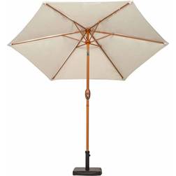 Royalcraft Amir Royalcraft 2.5m Woodlook Crank Tilt Parasol Cream
