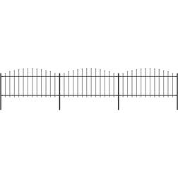 vidaXL Garden Fence with Spear Top 510x75cm