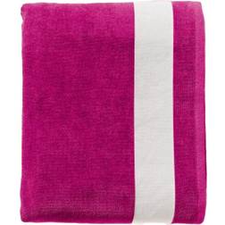 Sol's Lagoon Cotton Beach Towel Bath Towel White, Pink