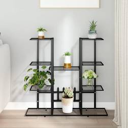 vidaXL Flower Stand 94.5x25x89 Iron Plant Rack Plant