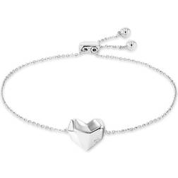 Calvin Klein Faceted Heart Bracelet - Silver