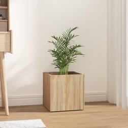 vidaXL plantekasse 40x40x40 konstrueret træ sonoma-eg Plantekasse
