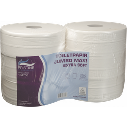 Toiletpapir Pristine Extra Soft Jumbo 2-lag 320 Nyfiber,6 rl/krt