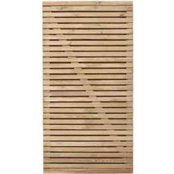 Forest Garden Double Slatted Gate 90x180cm