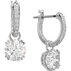 Swarovski Constella Huggie Hoop Drop Earrings