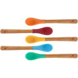 Avanchy Bamboo & Silicone Infant Spoon Assorted Blue