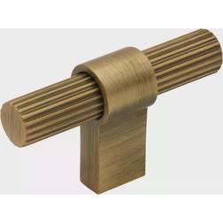 Beslag Design T Helix Stripe knop antik bronze 1stk