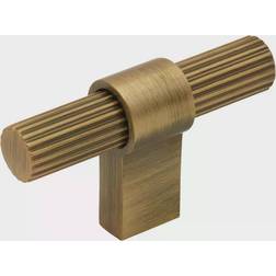 Beslag Design T Helix Stripe knop antik bronze