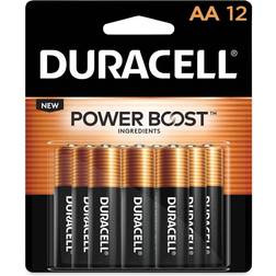 Duracell Power Boost CopperTop Alkaline AA Batteries, 12/Pack