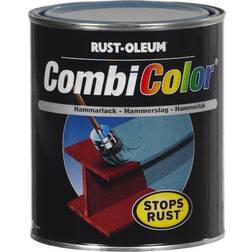 Rust-Oleum Hammarlack CombiColor 2=1 Hammertone Golvfärger, Metallfärg Silver, Grå 0.75L
