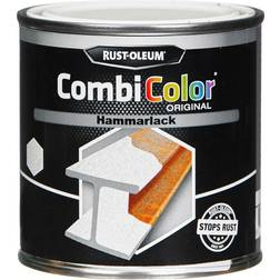 Rust-Oleum Hammarlack CombiColor 2=1 Hammertone Metallfärg Vit 0.25L