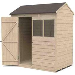 Forest Garden Overlap Pressure Treated 6' x 4' Reverse Apex Shed (Building Area )
