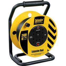 Defender E86515 50M Industrial Trade Cable Reel 240v