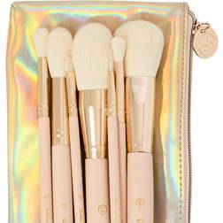 BH Cosmetics Set Med 7 Delar Ansikts Och Ögonborste Med Väska