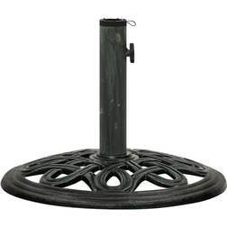 vidaXL Socle de Parasol Pied Support de Parasol 40x40x32 cm Vert