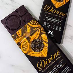 Divine Chocolate 70% Dark Chocolate Bar -- 3