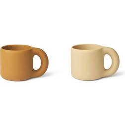 Liewood Mugg 2-pack Silikon Kylie Golden Caramel/Safar One Size Mugg
