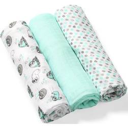 BabyOno Take Care Natural Diapers tygblöjor 70 x 70 cm Mint 3 st