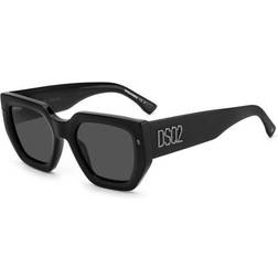 DSquared2 53mm Rectangular Black /Grey