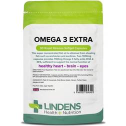 Lindens Health + Nutrition Omega 3 Fish Oil Extra