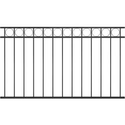 vidaXL Aitapaneeli Teräs 1.7 x 0.8 m Musta